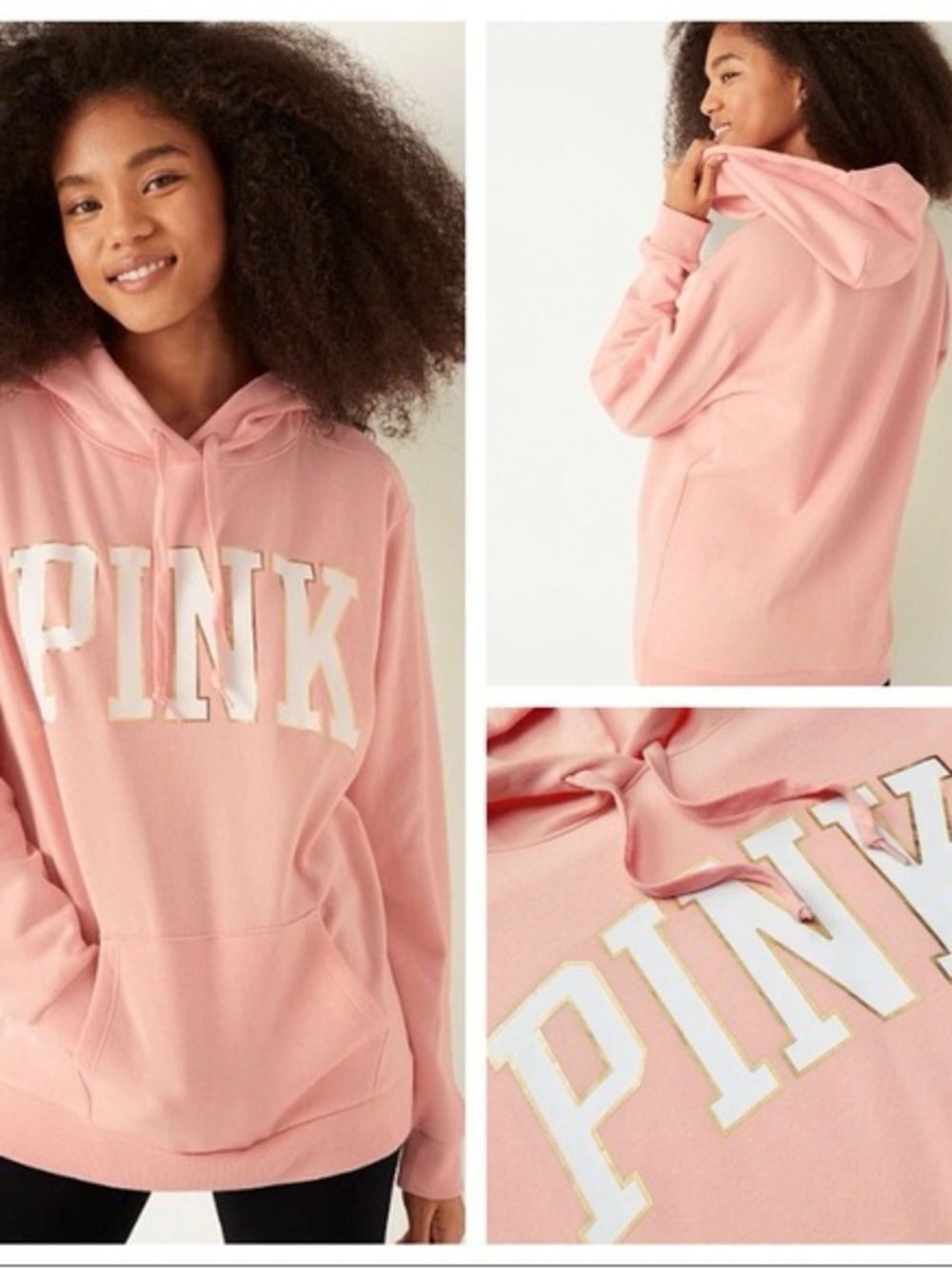 Victoria's Secret PINK Light Pink Hoodie Sweatshirt